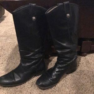 FRYE Melissa button black boots. Size 9.5